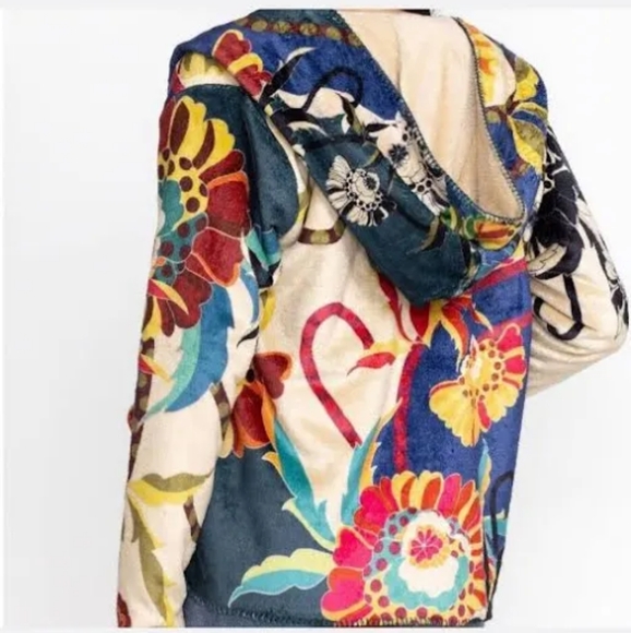 Johnny Was Sherpa Jacket / Hoodie - small - Picture 7 of 9